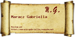 Maracz Gabriella névjegykártya